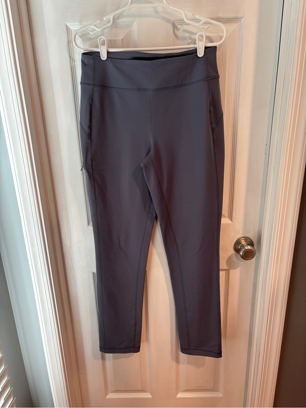 Duluth Trading Co Straight Leg Pants in Charcoal Blue Gray S Tall